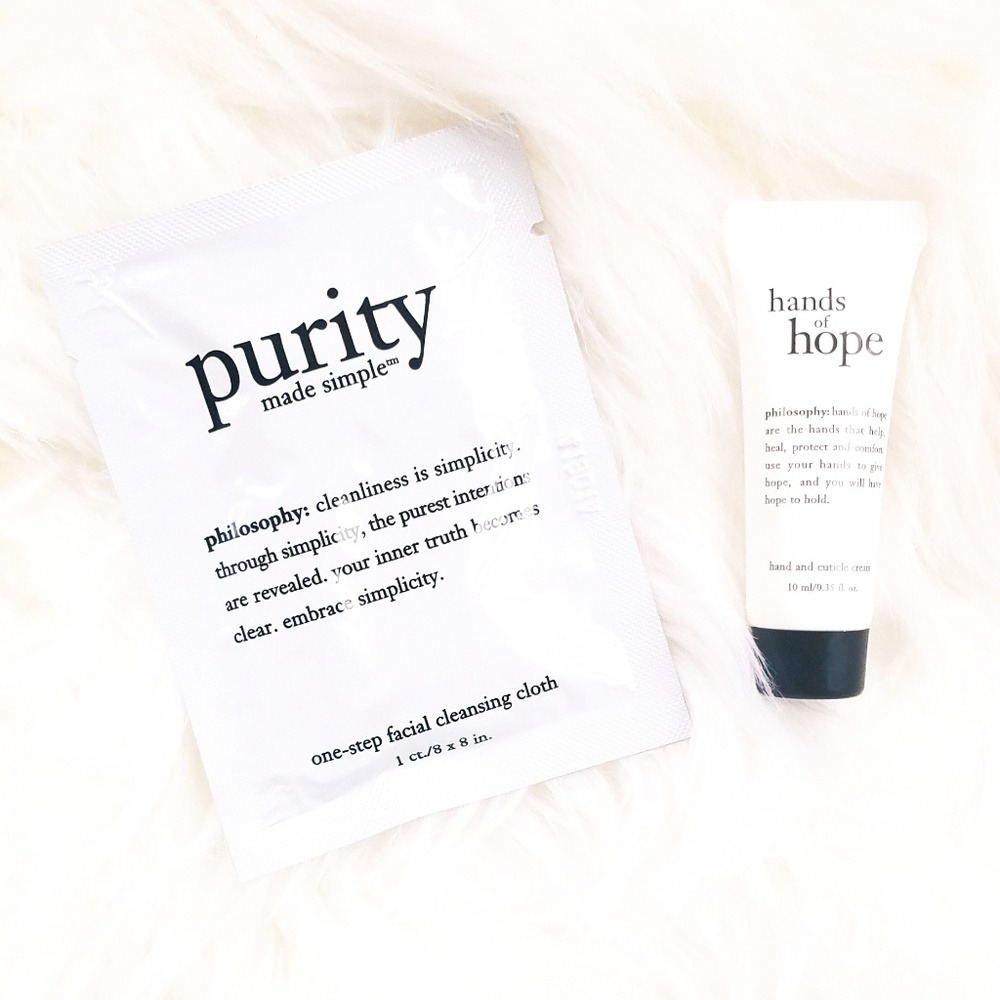 Philosophy HandCream+1 step Facial Cleansing cloth